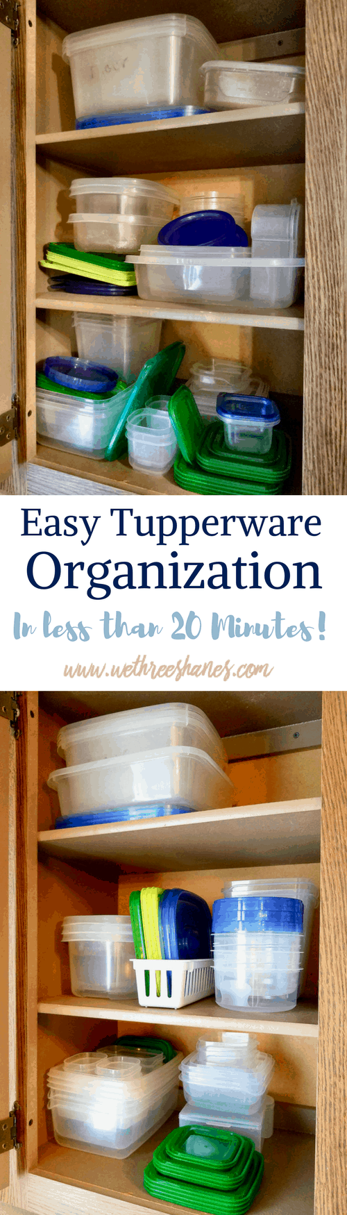 Easy Tupperware Organization | in Less Than 20 Minutes