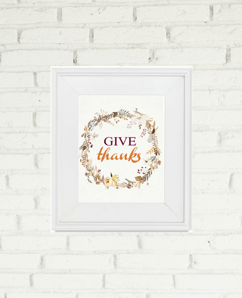 Give Thanks Free Printable | We Three Shanes