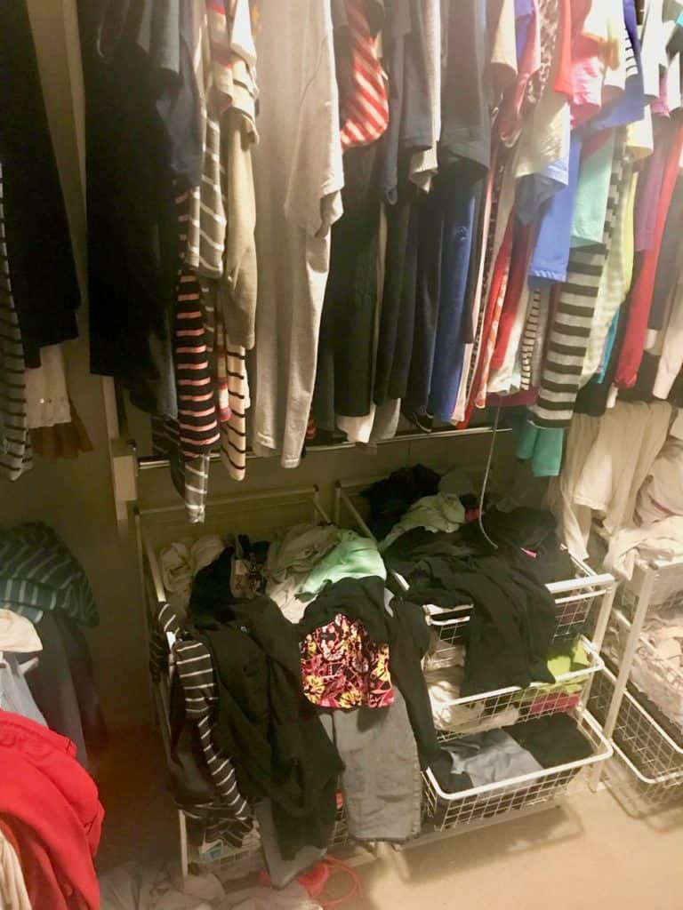 We want to show you the real in our lives not just the post perfect side of things. Our readers pick what they want to see. Are you curious to see what our closets usually look like? Just keep reading! | We Three Shanes