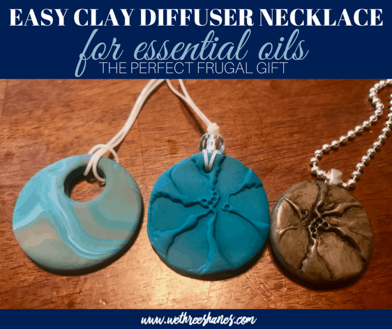 DIY Clay Diffuser Necklace for Essential Oils We Three Shanes