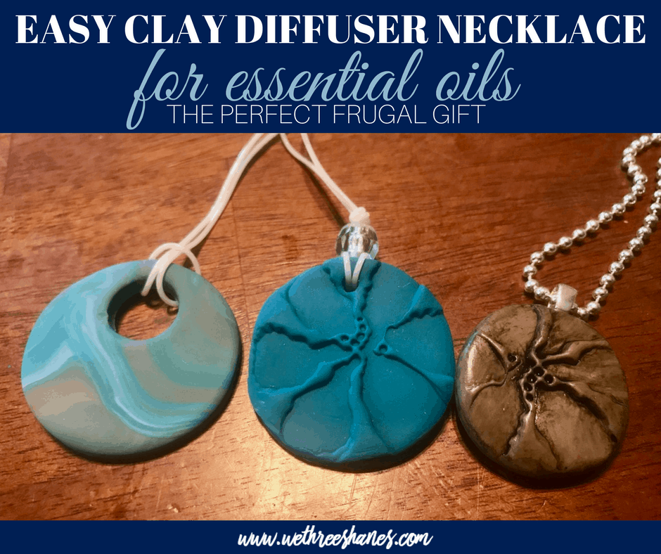 Essential Oil Diffuser Pendants with Sculpey Souffle Clay - CATHIE