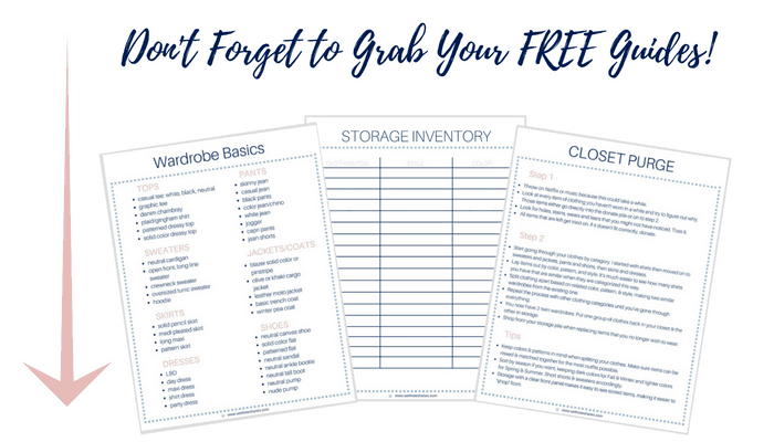 Grab your free wardrobe worksheets and purge that closet! | We Three Shanes