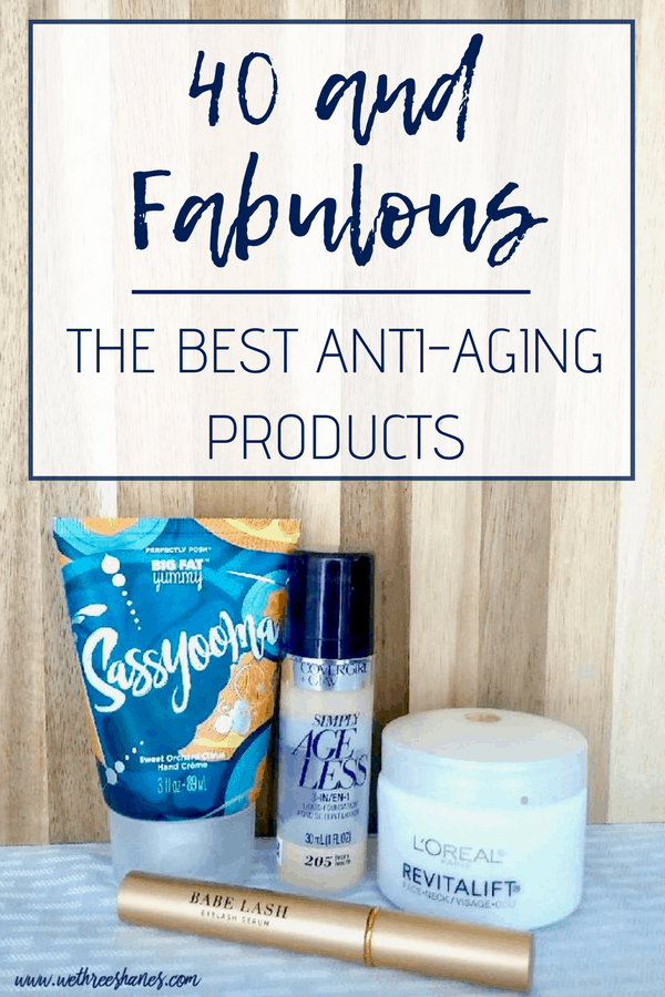 What? You're not 40! I am constantly being told I don't look my age. I'm sharing my absolute must-have goodies that make a major difference in my appearance so keep on reading. | We Three Shanes