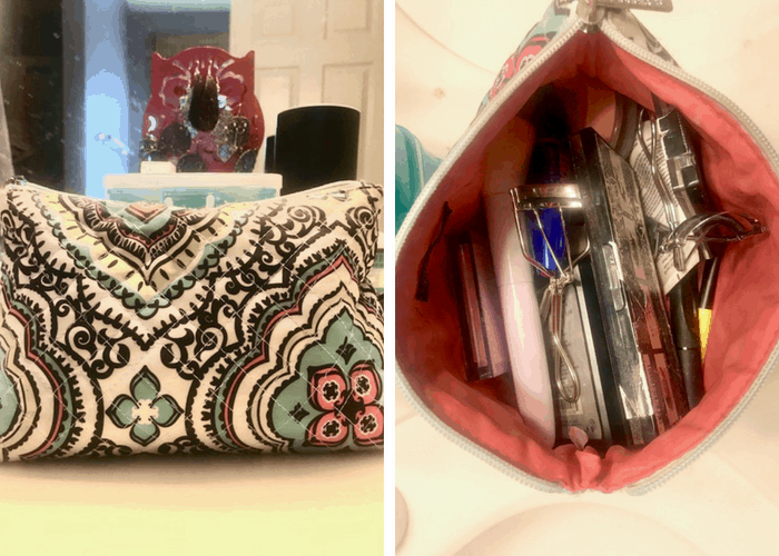 We're showing off our makeup storage in this edition of Keeping it Real. As bloggers we like to show the real us, not just the post perfect side. Readers asked to see how we organize our makeup so we're revealing our easy to imitate, storage solutions from cosmetic bags, to drawer inserts, and counter top caddies. | We Three Shanes