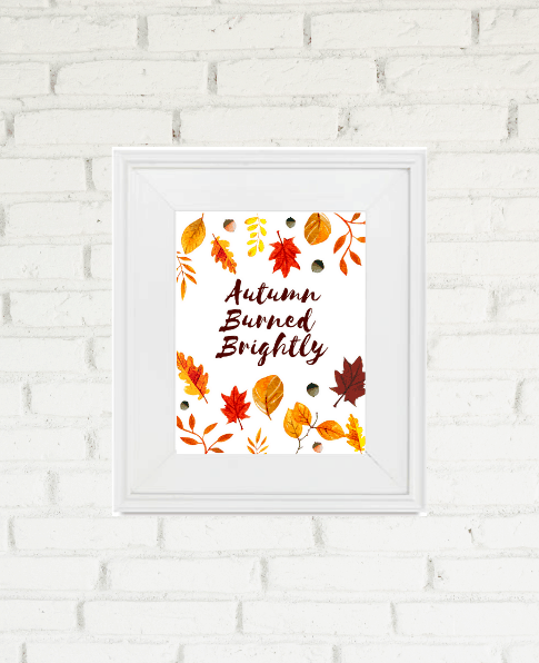 Art is an easy way to add some holiday decor to your home. Check out these lovely Free Fall and Halloween Printables and put some cheer on your walls. | We Three Shanes