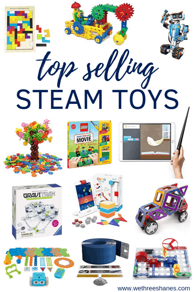 Give the gift of learning with these fun and engaging STEM and STEAM toys, both girls and boys love. Peak your kids interest and develop important skills in Science, Technology, Engineering, Art and Mathematics while they play. | We Three Shanes