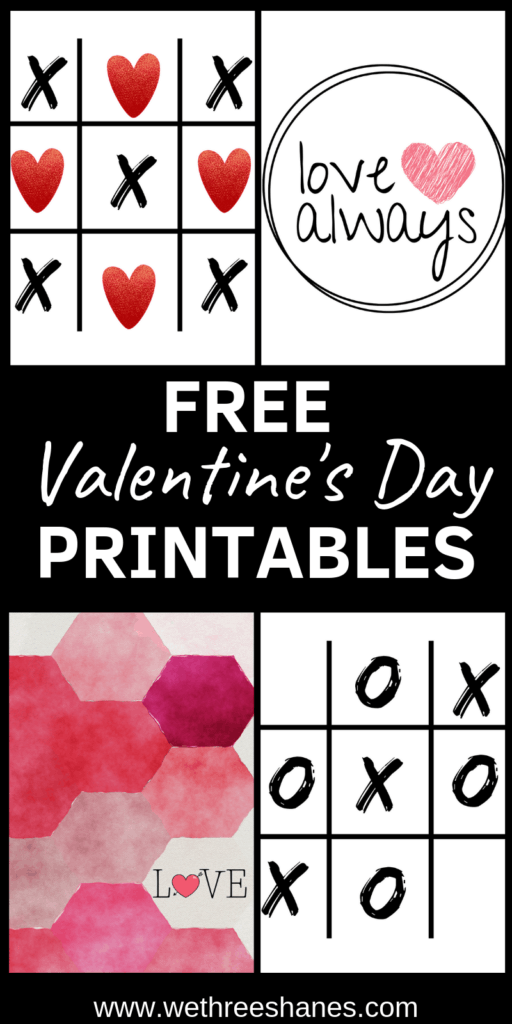 Free Printable Wall Art is a simple and inexpensive way to add a bit of holiday cheer to your home. Don't miss out on these darling Printable Valentine's Day Art prints. Fill your home with love this year! | We Three Shanes
