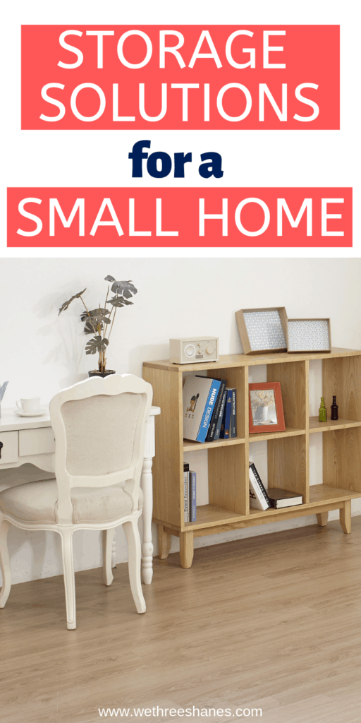 Smaller houses are making a come back but finding space for all of your things can become a challenge.  If your struggling to keep your small home organized then check out these budget friendly storage solutions to help make the most of your small space. | We Three Shanes