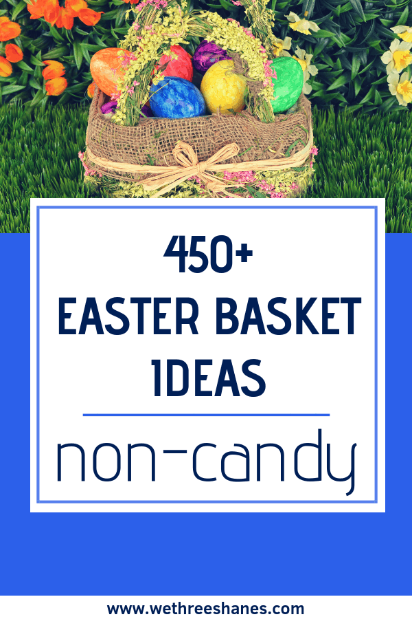 Need some Easter Basket filler ideas?We've got a long list of non-candy items for kids of all ages. | We Three Shanes
