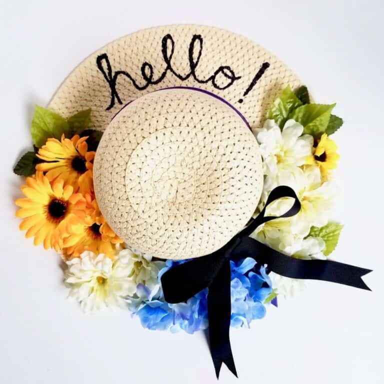 DIY Sun Hat Wreath