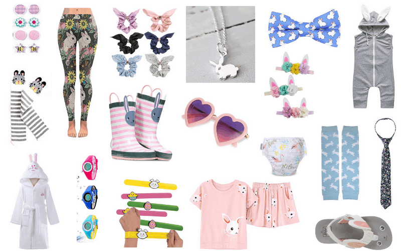 It's always fun to find cute bunny clothing to add to your kid's Easter basket and we've got a long list of items to choose from. | We Three Shanes