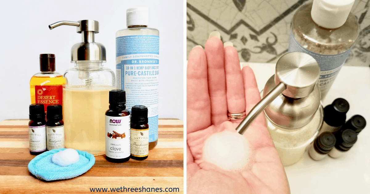 DIY Antibacterial Foaming Soap for Hands and Face