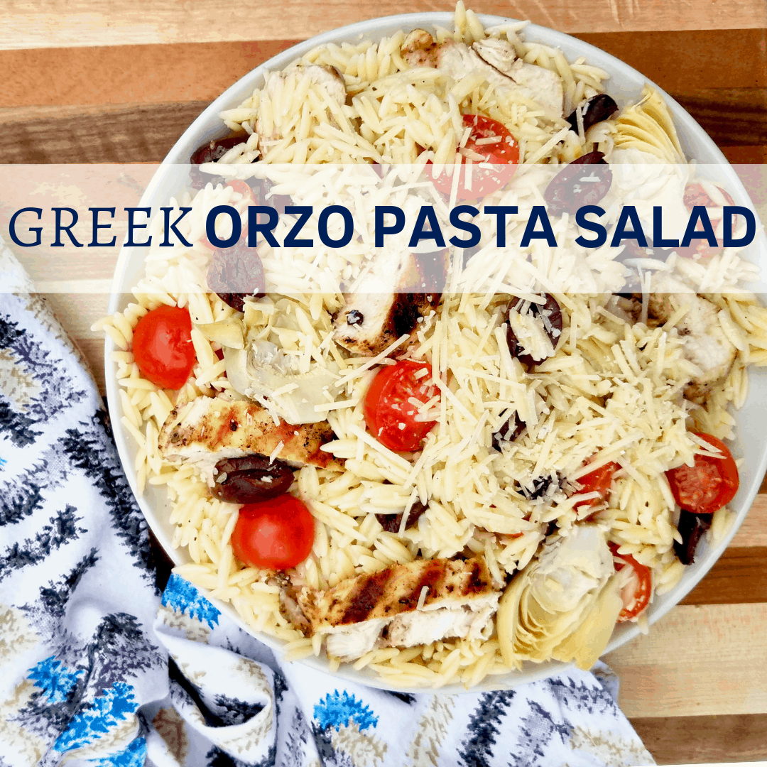 Easy Greek Orzo Pasta Salad Recipe