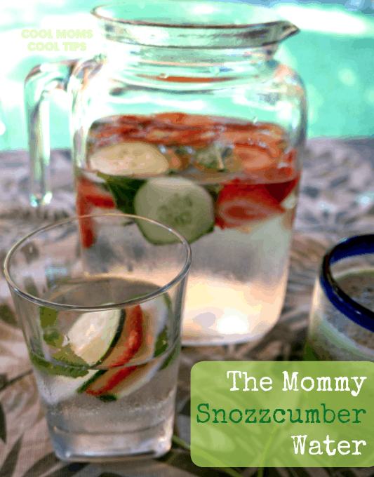 Strawberry Cucumber Mint Water is a refreshing way to stay hydrated this Summer. Check out this recipe and 16 other Flavored Water Recipes by clicking the link! | We Three Shanes