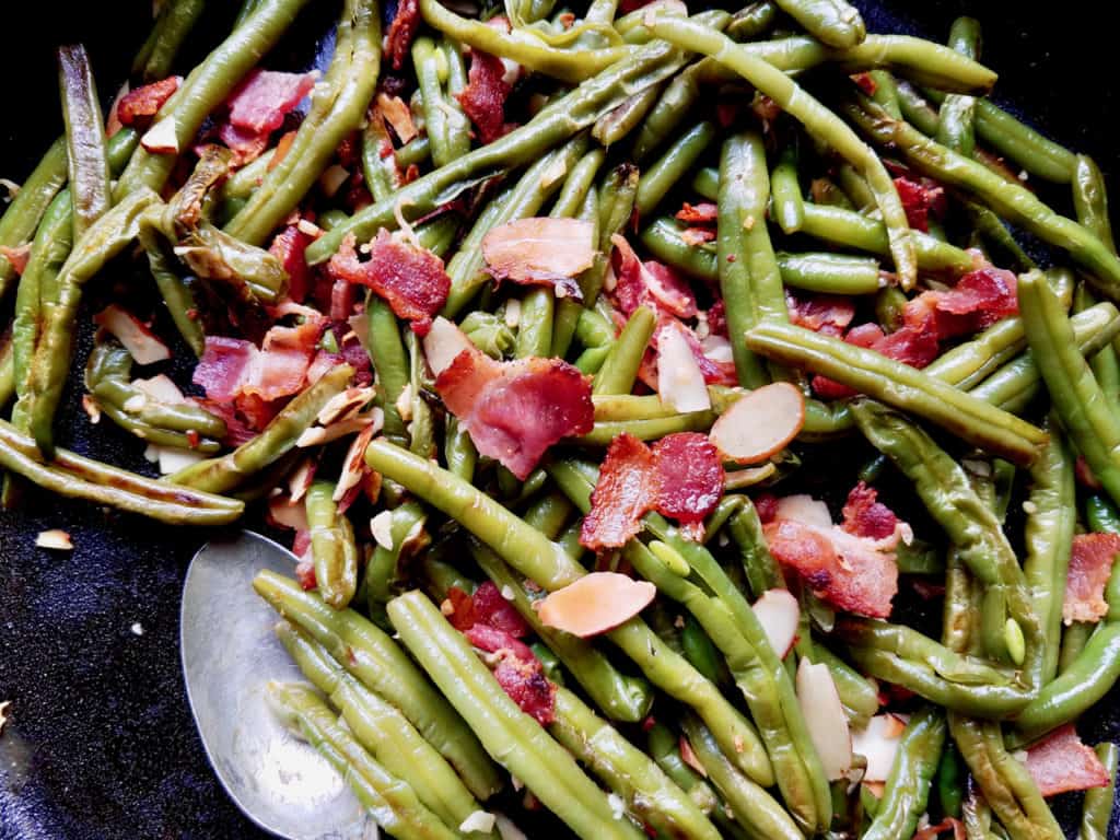 Use frozen green beans to make this fast and delicious side dish. | We Three Shanes