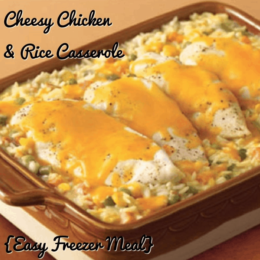 This super easy chicken and rice casserole using frozen veggies is everything that will make family dinner easy and delicious! | We Three Shanes