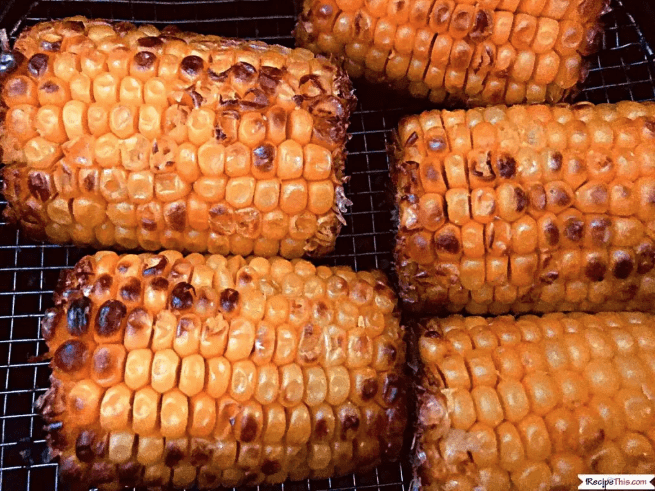 Easy Air Fryer Frozen Corn is super easy to make and tastes amazing! | We Three Shanes