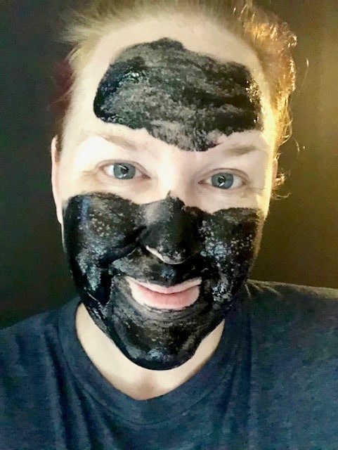 DIY Charcoal Peel-Off Mask uses natural ingredients to gently detoxify skin, remove blackheads, shrink pores and leave behind radiant, glowing skin. | We Three Shanes