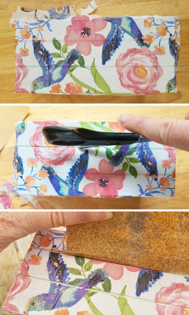 https://www.wethreeshanes.com/wp-content/uploads/2020/06/Decoupage-Wood-With-Dollar-Store-Napkins-614x1024.jpg