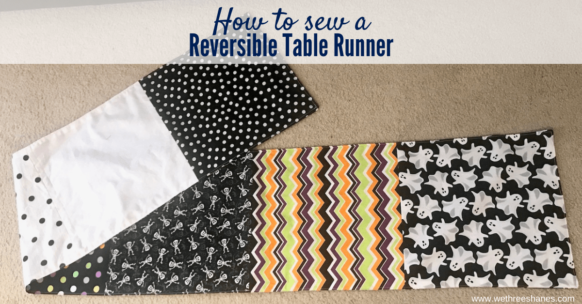 Easy Reversible Table Runner Using Fat Quarters