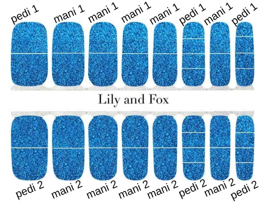 Do you struggle to get a mani and pedi from one Lily and Fox nail set? You're not alone! Check out my tips for getting 2 manis and a pedi from just one set for only $2.99. It's easier than you think. | We Three Shanes