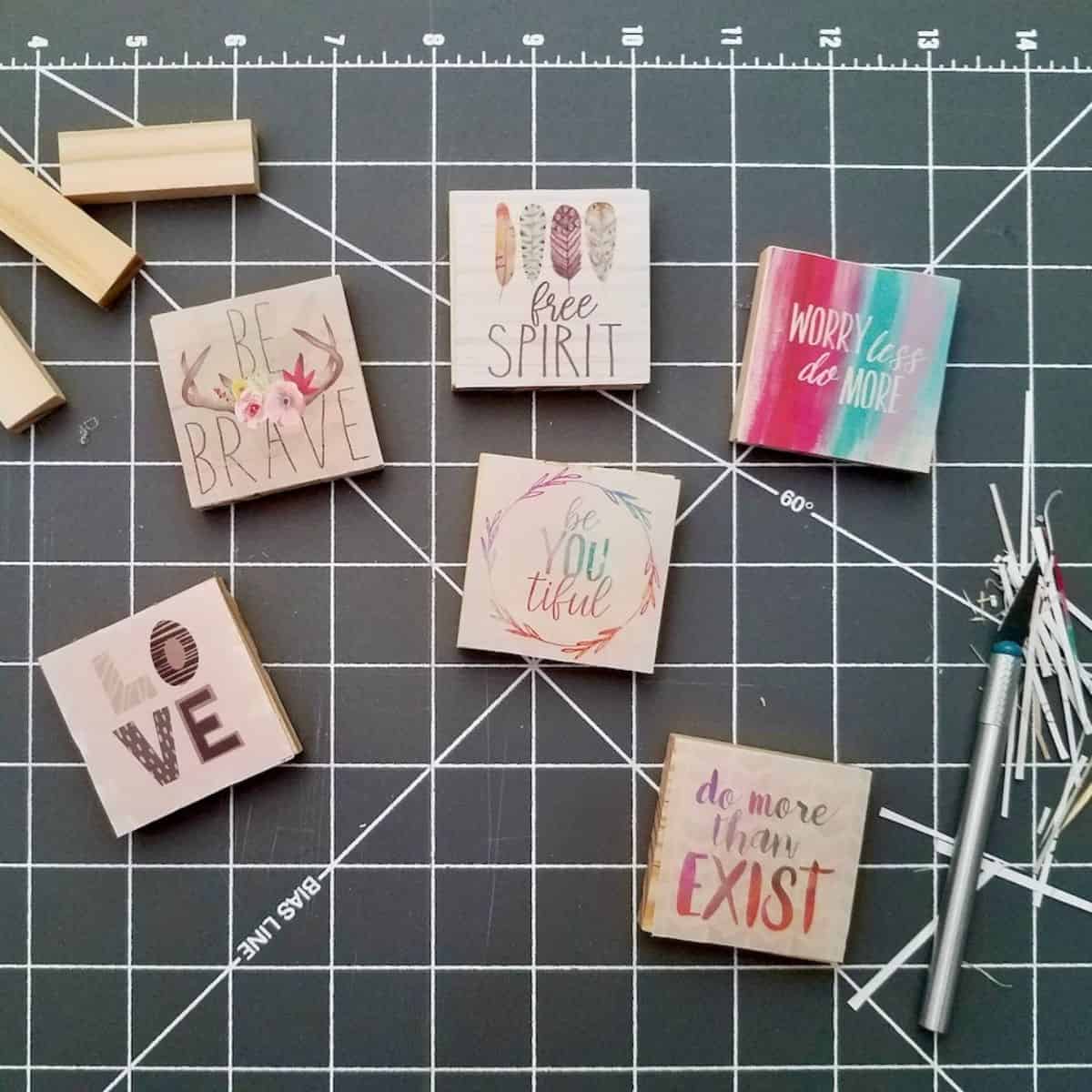 DIY Jenga Blocks Crafts Using Dollar Tree Supplies