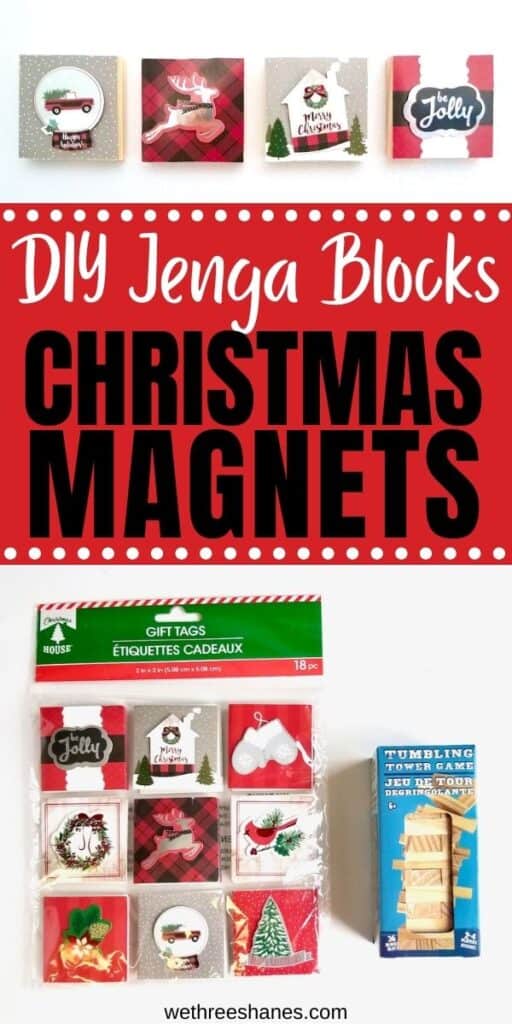 DIY Christmas Crafts Using Jenga Blocks We Three Shanes
