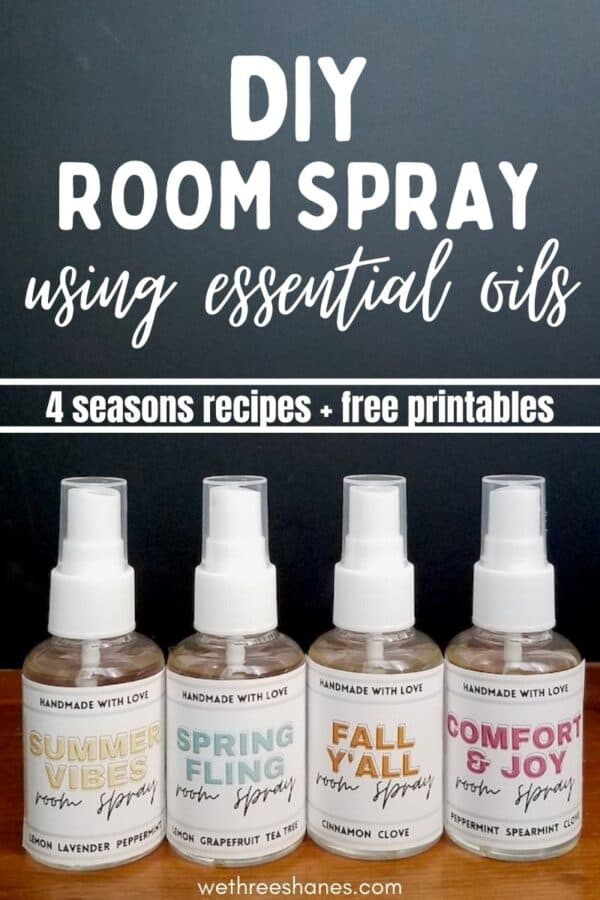 DIY Room Spray with Essential Oils We Three Shanes