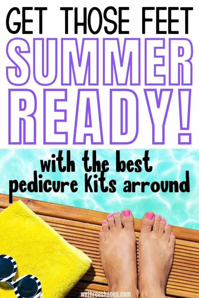 Grab the professional tools you need to get your feet summer ready now! Make pedicures at home a simple task with these MUST HAVE tools for silky smooth feet and perfect toes. | We Three Shanes