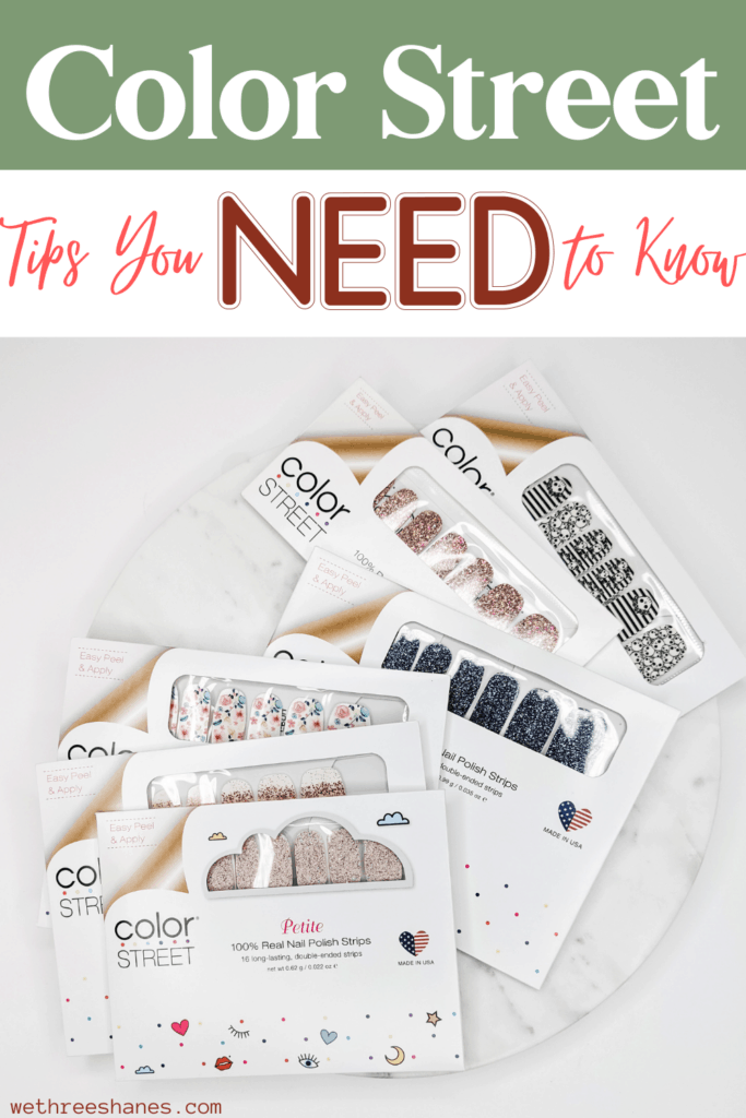 Color Street Nail Strips tips you need to know. For long lasting wear, keeping your nails healthy, and easiest removal, we have you covered! | We Three Shanes