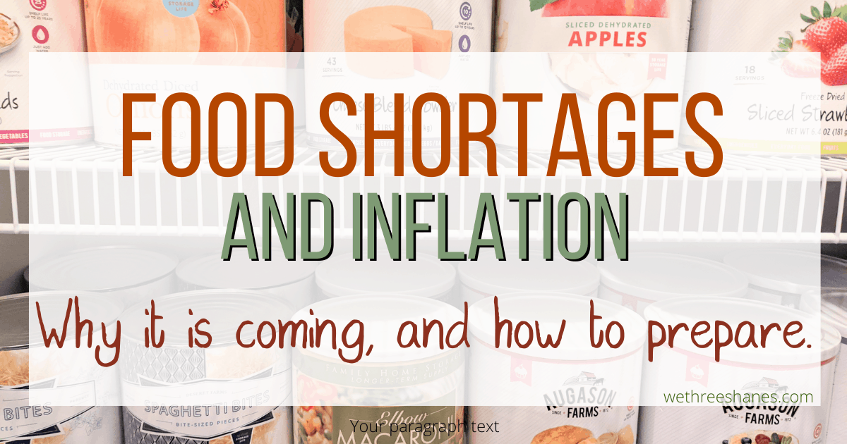 Food Prices are Rising and Shortages are Coming We Three Shanes