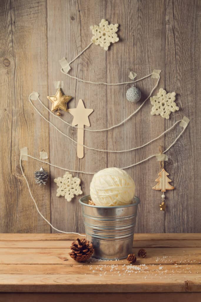 Simple Christmas decor can be a great way to scale back a busy holiday season and bring some winter hygge into your home. | We Three Shanes  