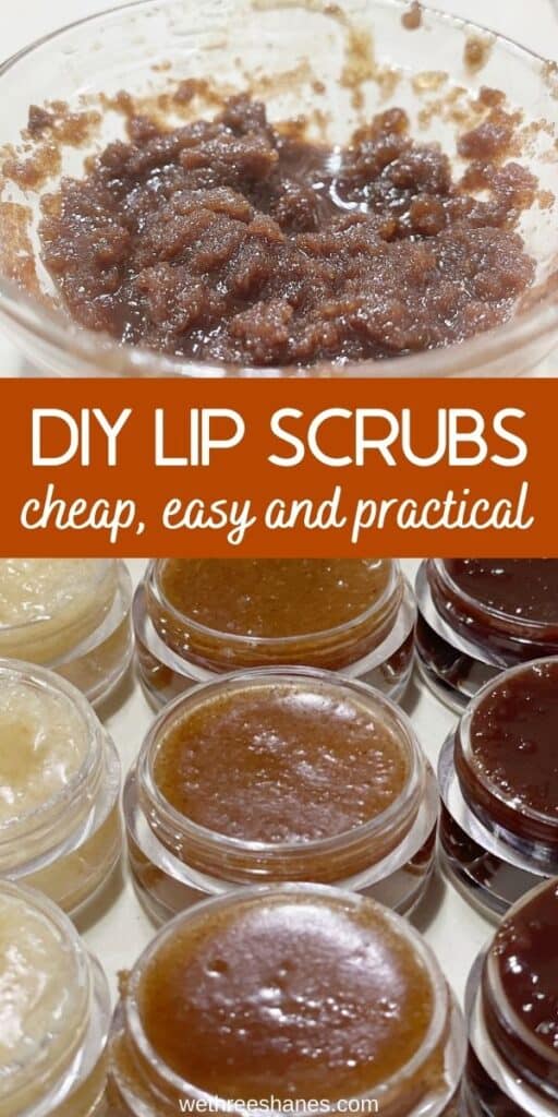 Learn how to make your own homemade lip scrub to get soft, kissable lips. | We Three Shanes