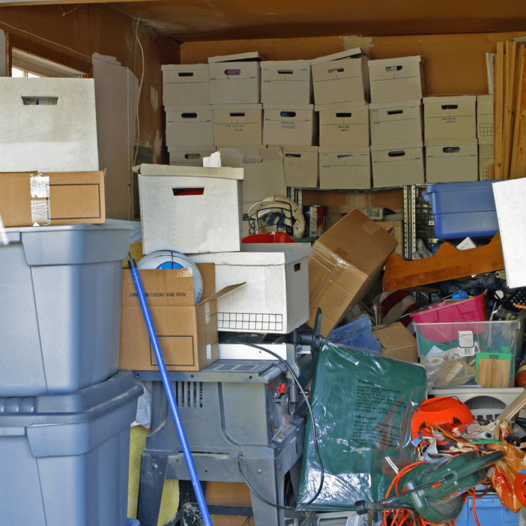 Swedish Death Cleaning for yourself. A  photo of a cluttered space.