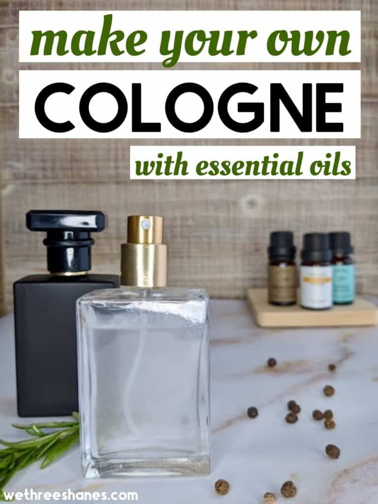 Learn how to make your own cologne using essential oils. Create your own personal scent or use one of the heavenly recipes we share. | We Three Shanes 