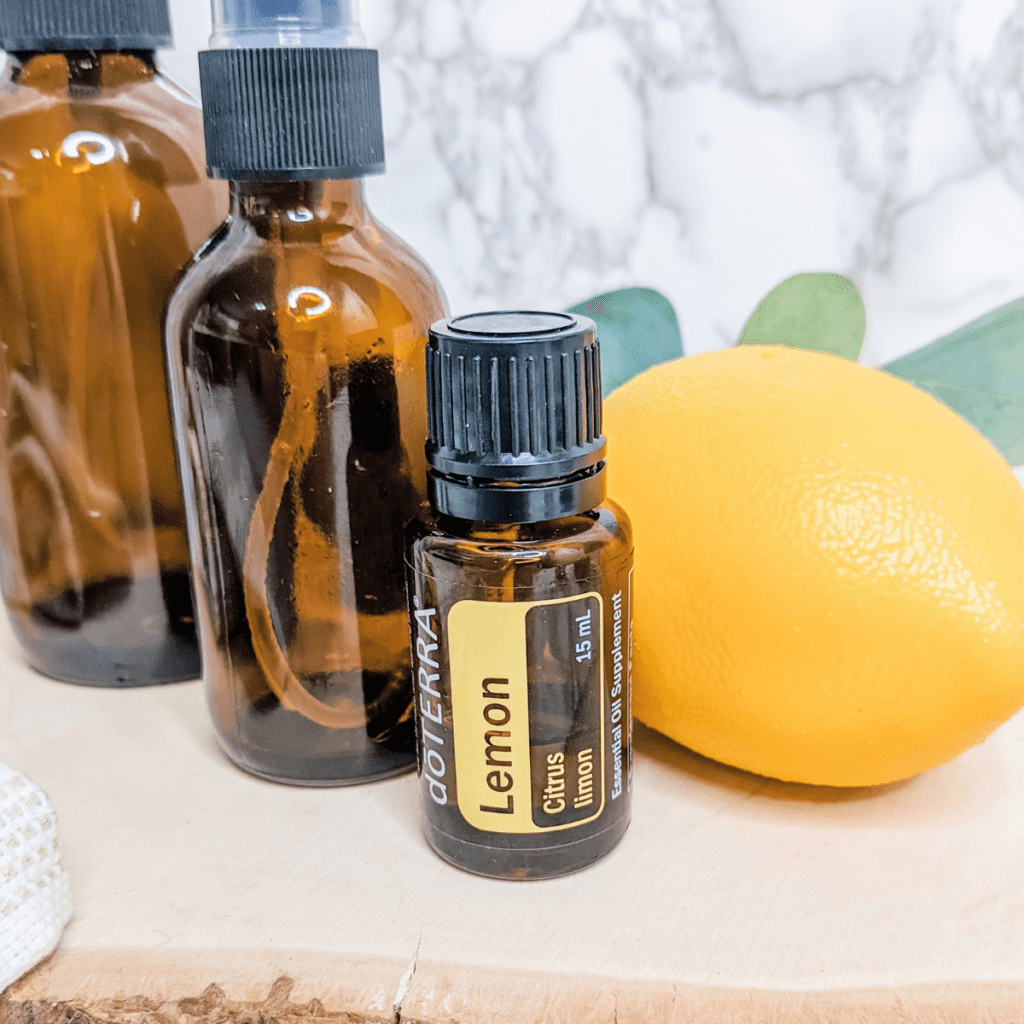 Lemon essential oil , best all-around for cleaning.