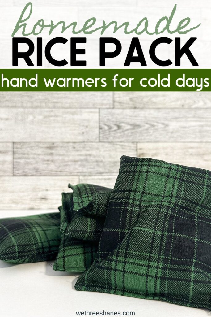 These reusable DIY hand warmers are an super easy, eco-friendly product that comes in handy during cold winter months. | We Three Shanes