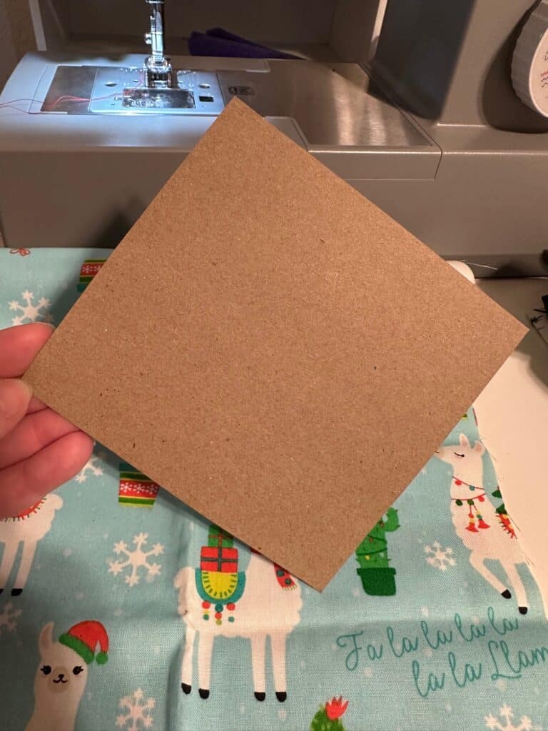 6 X 6 inch card board square