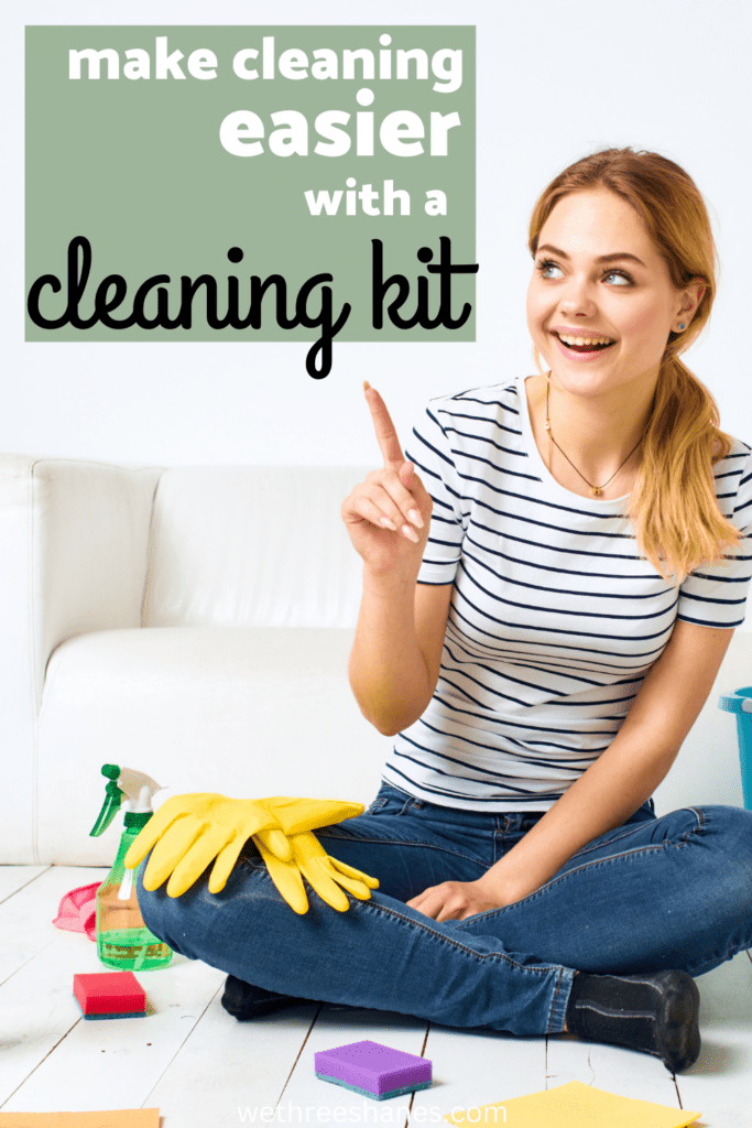 Make cleaning easier with all of you items put together in a custom cleaning kit. | We Three Shanes