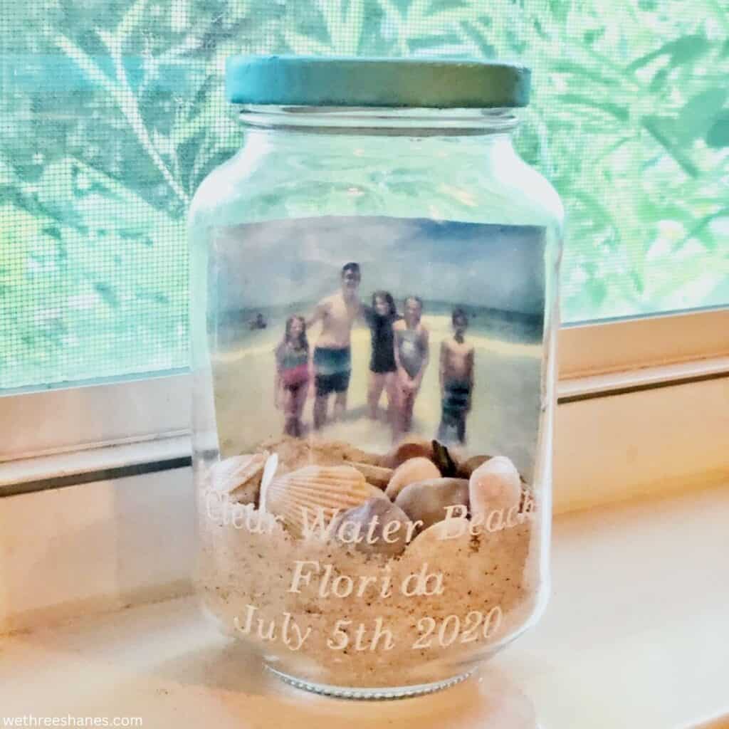 Beach Vacation Memory Jar 