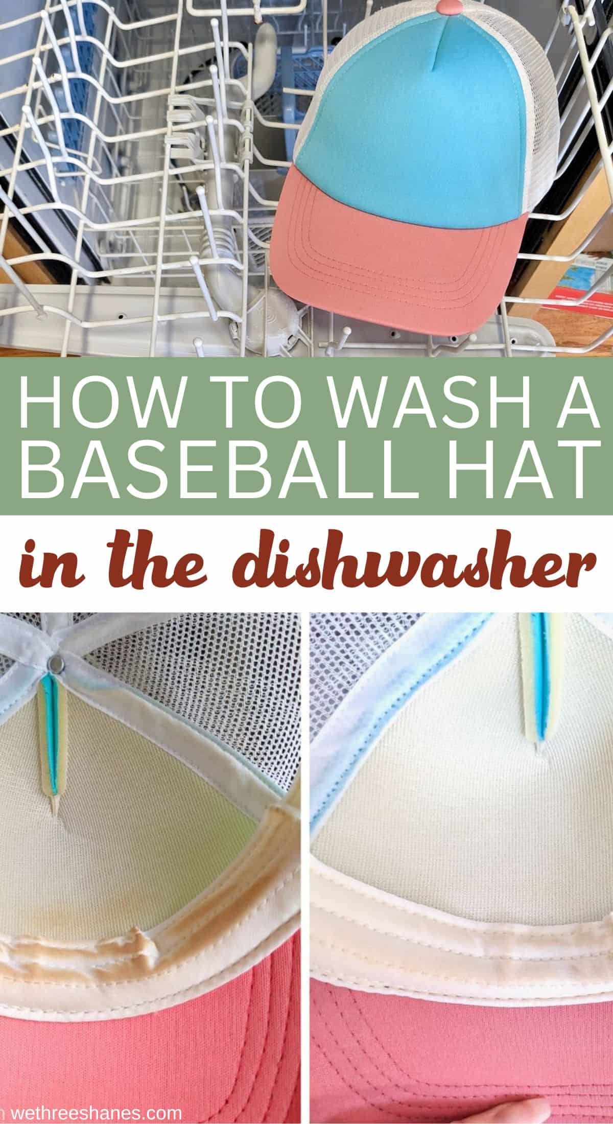 How to Wash Baseball Hats in the Dishwasher the Right Way We Three Shanes