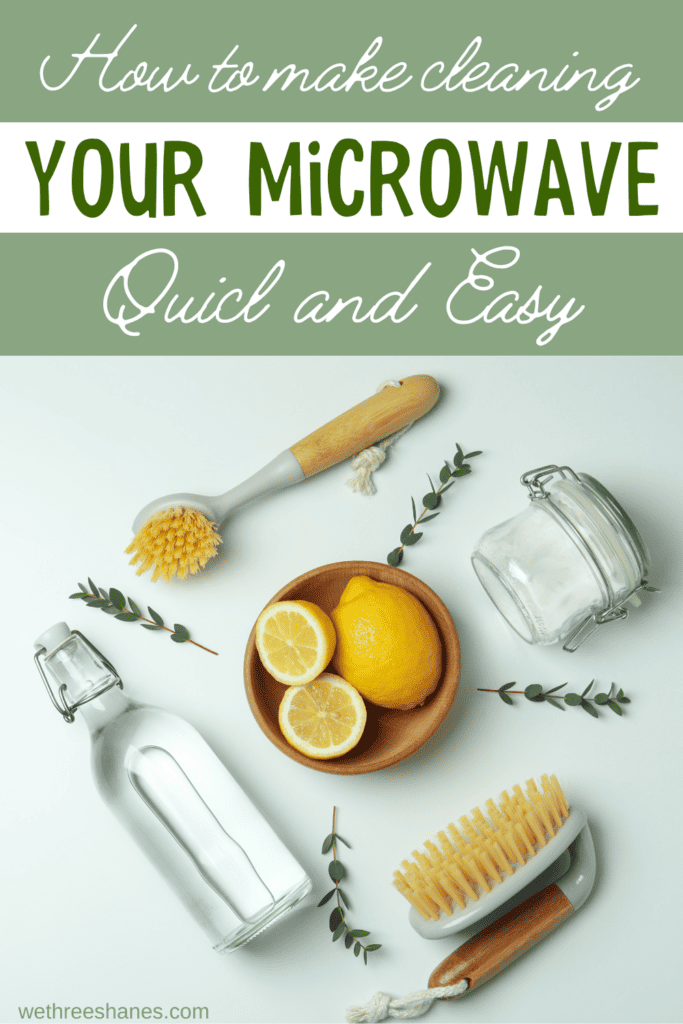 Natural ingredients like vinegar, baking soda, and lemon used to make cleaning a microwave quick and easy.