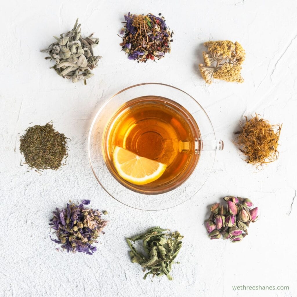 Teas you can drink to help with cold and flu symptoms.