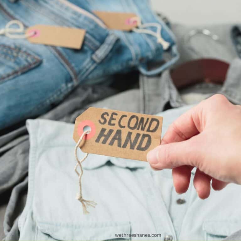 second hand clothing shopping