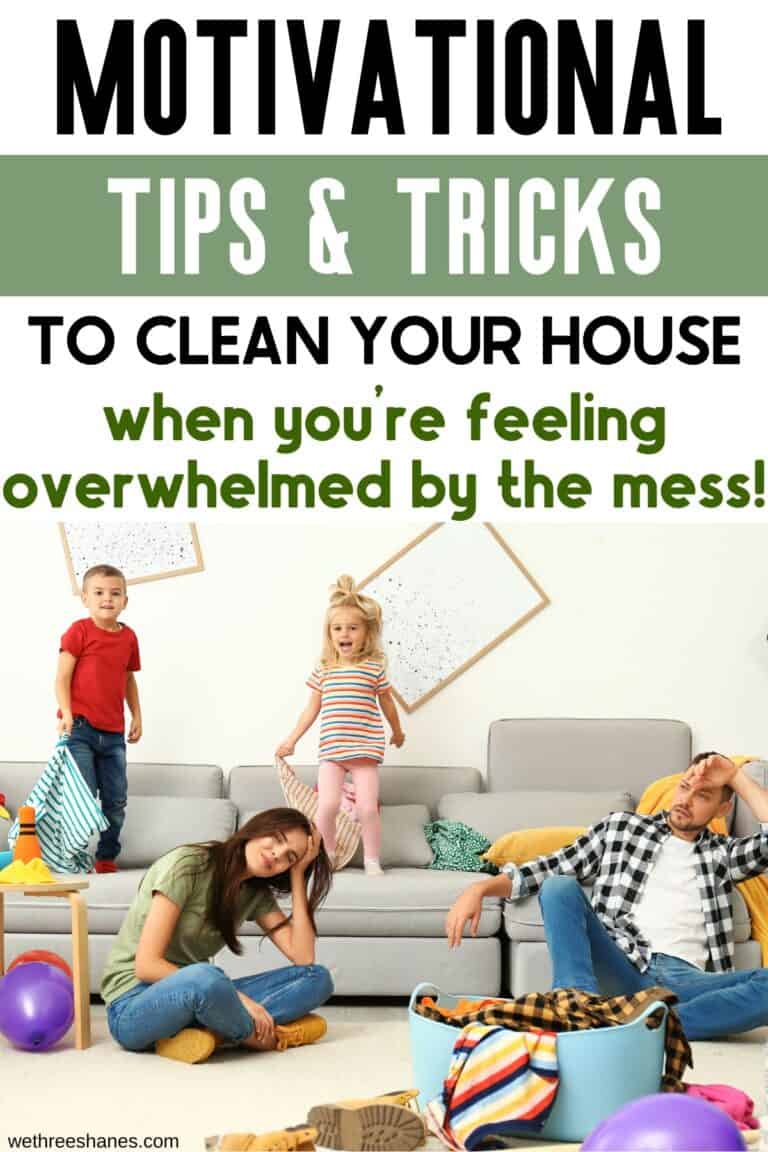 How to get Motivated to Clean & Declutter Your House | We Three Shanes