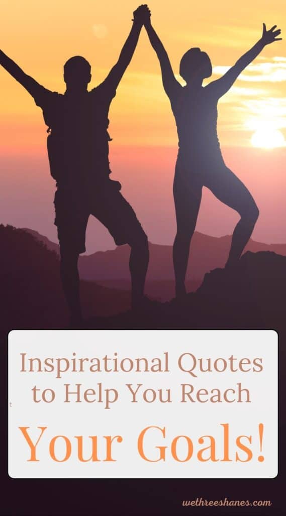 Inspirational Quotes to Help You Achieve Your Goals | We Three Shanes