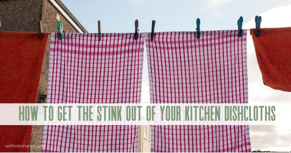 How To Get The Stink Out Of Your Favorite Dishcloths We Three Shanes