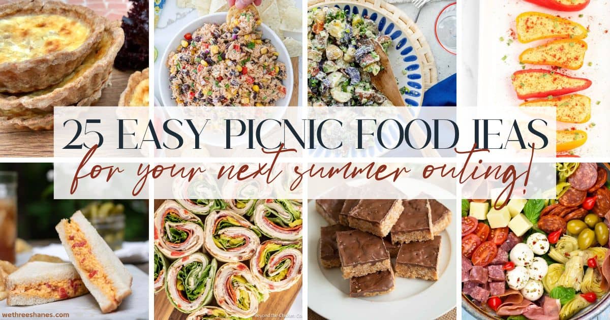 25 Easy Picnic Food Ideas | We Three Shanes